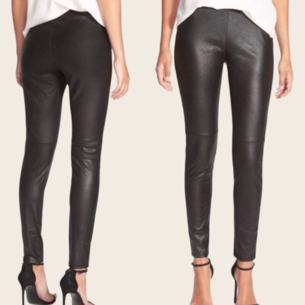 Trouvé Black Faux Leather Leggings